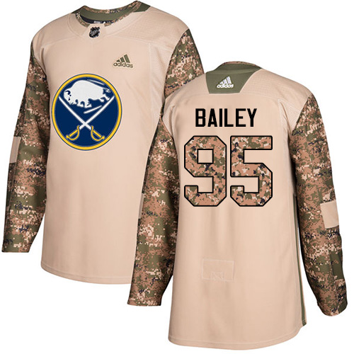 Adidas Sabres #95 Justin Bailey Camo Authentic Veterans Day Stitched NHL Jersey - Click Image to Close